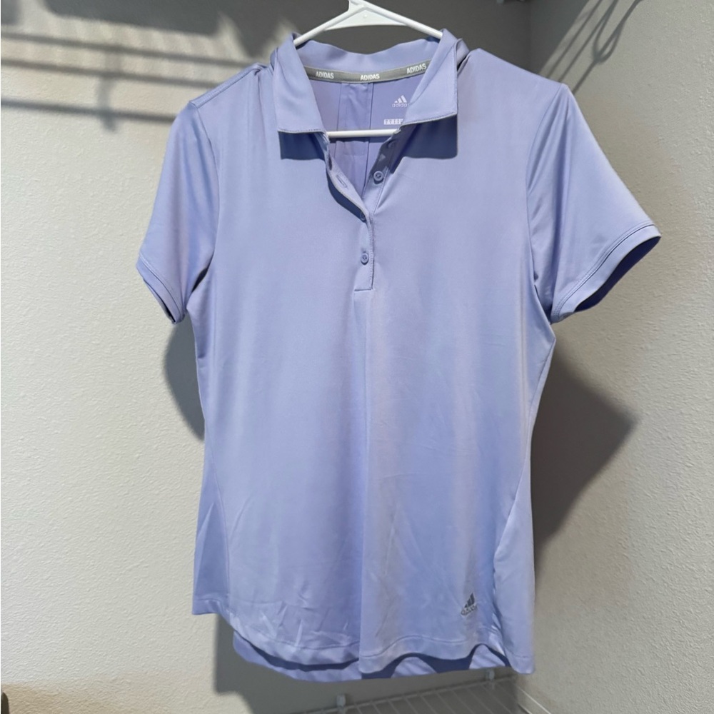 Adidas Women's Lavender Button Down Shirt